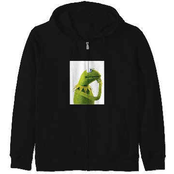Discover Disney The Muppets K the frog Thinking Side Portrait Zip Hoodies