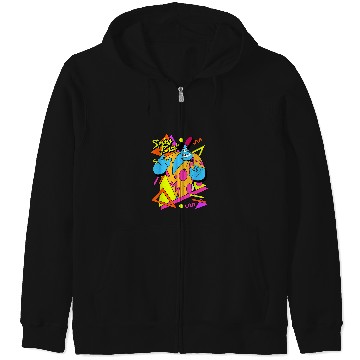 Discover Disney Aladdin Genie Retro 90s Style Poster Zip Hoodies