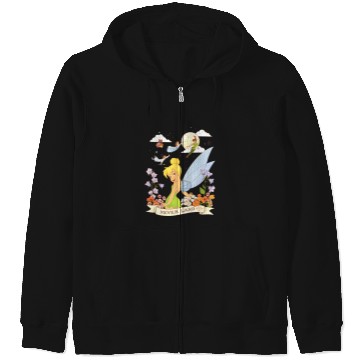 Discover Disney Peter Pan Tinker Bell Never Land Flowers and Flight Zip Hoodies