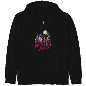 Discover Disney Zombies Wolf Pack Full Moon Group Poster Zip Hoodies