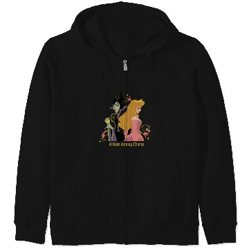 Discover Disney Princess Sleeping Beauty Maleficent Rose Among Thorns Zip Hoodies