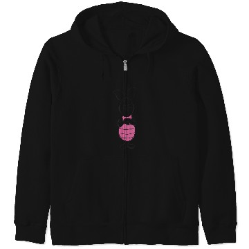 Discover Disney Winnie The Pooh Piglet Simple Sketch Zip Hoodies
