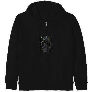 Discover Disney Sleeping Beauty Maleficent Floral Tarot C Zip Hoodies