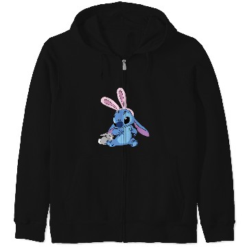 Discover Disney Stitch with Easter Bunny Zip Hoodies