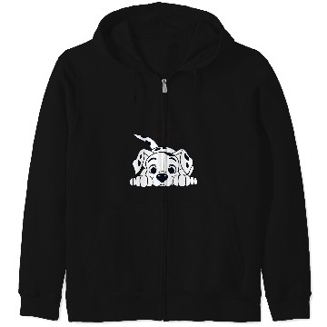 Discover Disney 101 Dalmatians Playful Position Puppy Logo V2 Zip Hoodies