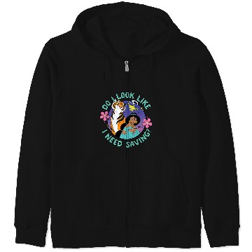 Discover Disney Princess - Jasmine Do I Look Like I Need Saving Zip Hoodies