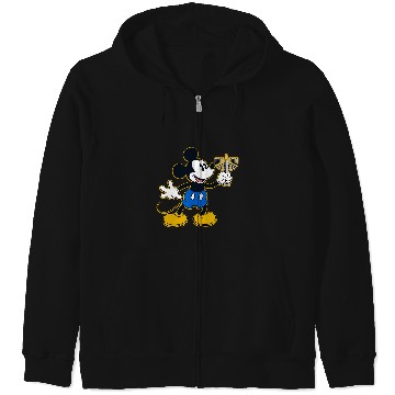 Discover Disney Mickey Mouse Hanukkah Menorah Happy Holidays Zip Hoodies