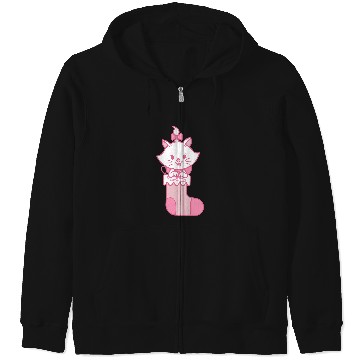 Discover Disney Aristocats Marie Christmas Simple Stocking Zip Hoodies