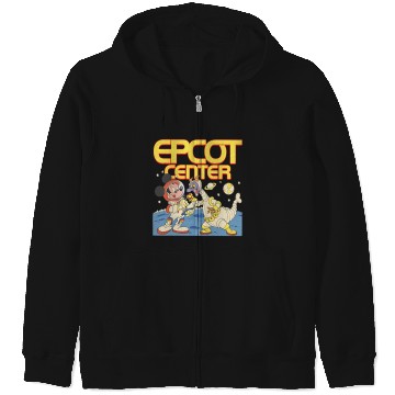 Discover Disney Epcot Mickey & Dragon Figment Astronaut Zip Hoodies