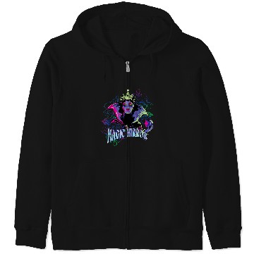 Discover Disney Villains Evil Queen Magic Mirror Illustrated Zip Hoodies