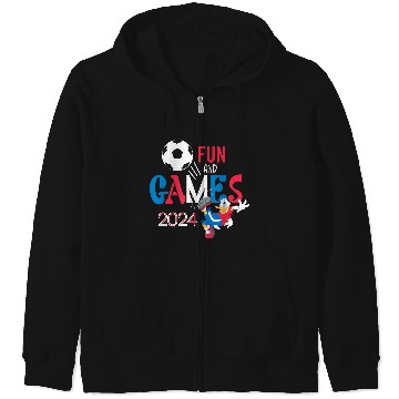 Discover Disneyss Donald Duck Sports Football Soccer Fun Games 2024 Zip Hoodies