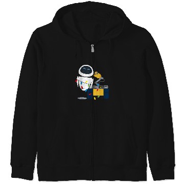 Discover Disney Pixar Wall-E Eve Christmas Light Wrap Graphic Zip Hoodies
