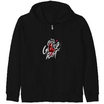 Discover Disney Descendants The Rise Of Red I'm A One Girl Riot Red Zip Hoodies