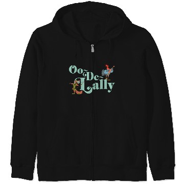 Discover Disneyss Robin Hood Oo de lally Iconic Quote Chest Text Logo Zip Hoodies
