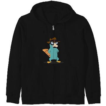 Discover Disneyss Phineas And Ferb Agent P Glasses Moustache Costume Zip Hoodies
