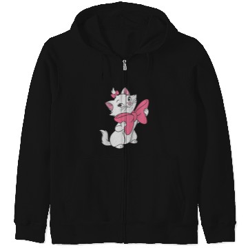 Discover Disneyss The Aristocats Smiling Cute Marie Big Chest Portrait Zip Hoodies