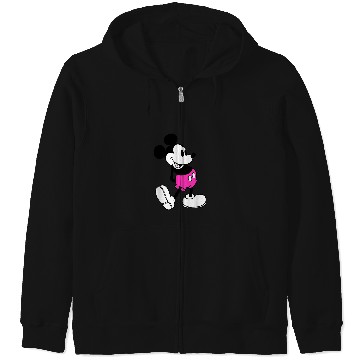 Discover Disney Mickey Mouse Pink Shorts Zip Hoodies