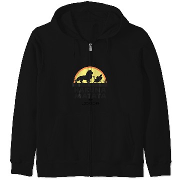 Discover Disney The Lion King Classic Logo Silhouette Zip Hoodies