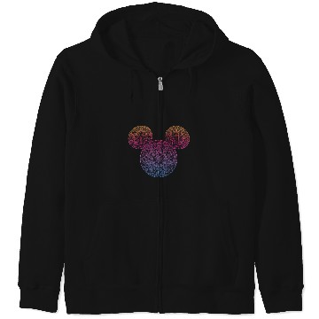 Discover Disney Mickey And Friends Mandala Mickey Ears Zip Hoodies