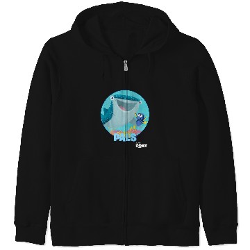 Discover Disney Pixar Finding Dory Destiny Biggest Fish Pals Logo Zip Hoodies