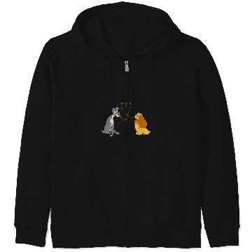 Discover Disney Lady And The Tramp Bella Notte Zip Hoodies
