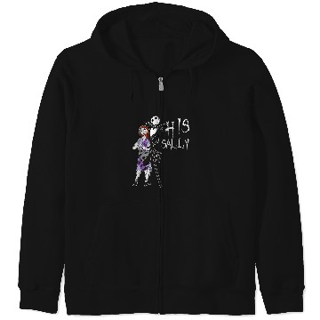 Discover Disney The Nightmare Before Christmas His Sally Zip Hoodies