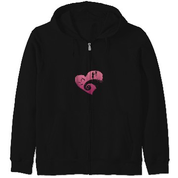 Discover Disney The Nightmare Before Christmas Jack and Sally Heart Tank Top Zip Hoodies