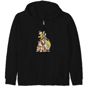 Discover Disney Snow White Seven Dwarf Stack Graphic Zip Hoodies