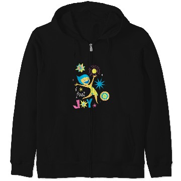 Discover Disneyss Pixars Inside Out 2 Yay I Feel Joy Vintages Logo Zip Hoodies