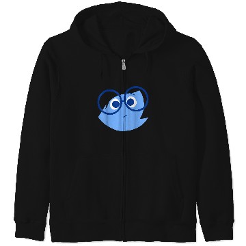 Discover Disney Inside Out Sad Face Halloween Zip Hoodies