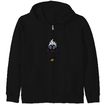 Discover Disney Villains Ursula Big Face Zip Hoodies