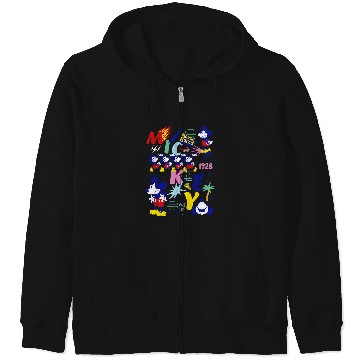 Discover Disney Mickey Mouse Vintage Never Bored Zip Hoodies