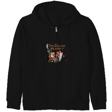 Discover Disney Treasure Planet Logo And Characters Zip Hoodies