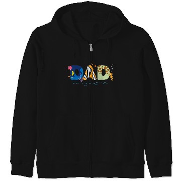 Discover Disneyss And Pixarss Finding Nemo Dad Fathers Day Birthday Zip Hoodies