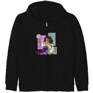 Discover Disneyss The Hunchback Of ND Esmeralda Dancing Logo Zip Hoodies