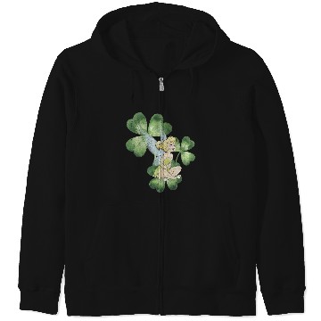 Discover Disney Peter Pan St. Patrick's Day Tinker Bell Clover Retro Zip Hoodies