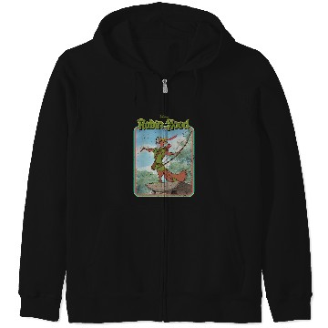Discover Disney Robin Hood Retro Long Sleeve Zip Hoodies