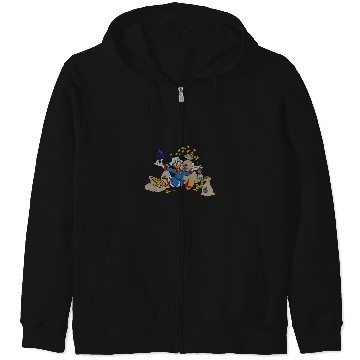 Discover Disney Ducktales Scrooge Mcduck Coins Zip Hoodies