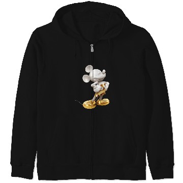 Discover Disney Gold Mickey Mouse Pose Zip Hoodies