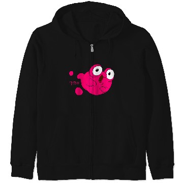 Discover Disney Treasure Planet Morph Pink Blob Raglan Baseball Tee Zip Hoodies