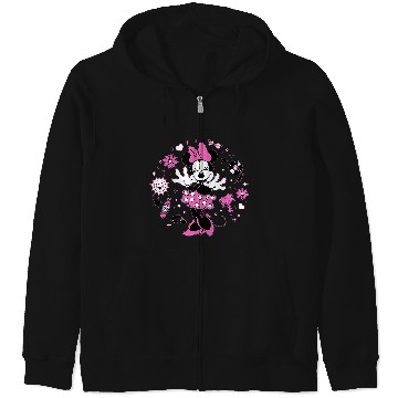 Discover Disney Minnie Mouse Retro Vinyl Summer Zip Hoodies