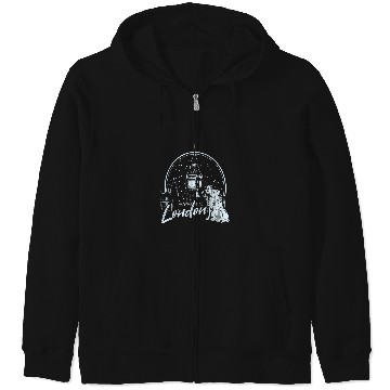 Discover Disney 101 Dalmatians Pongo Perdita In London Zip Hoodies