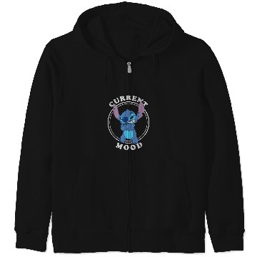 Discover Disney Lilo and Stitch Angry Stitch Current Mood Zip Hoodies