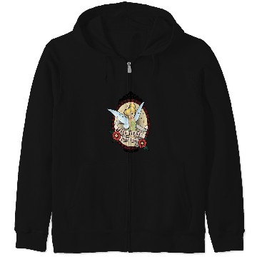 Discover Disney Peter Pan Tinker Bell Faith Trust Pixie Dust Tattoo Zip Hoodies
