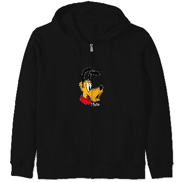 Discover Disney Mickey And Friends Pluto Big Face Zip Hoodies