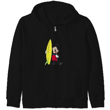 Discover Disney Mickey Mouse Surfer Outfit Zip Hoodies