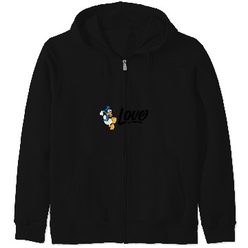 Discover Disney Love Donald Duck Zip Hoodies