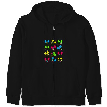 Discover Disney Neon Mickey Mouse Zip Hoodies