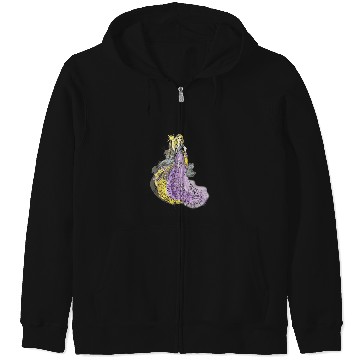 Discover Disney Rapunzel Watercolor TShirt Zip Hoodies