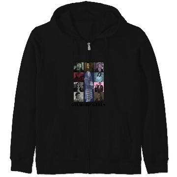 Discover Gilmore Girls Eras Tour Poster (Black Print) Zip Hoodies
